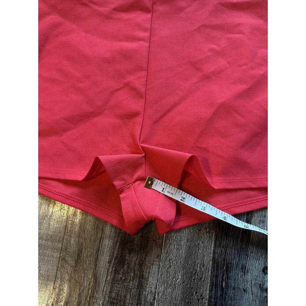 La Ligne NWT Kiki Set Micro Mini Shorts Elastic Waist in Red Size Medium - Picture 6 of 9